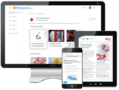 screenshot of Accord LMS